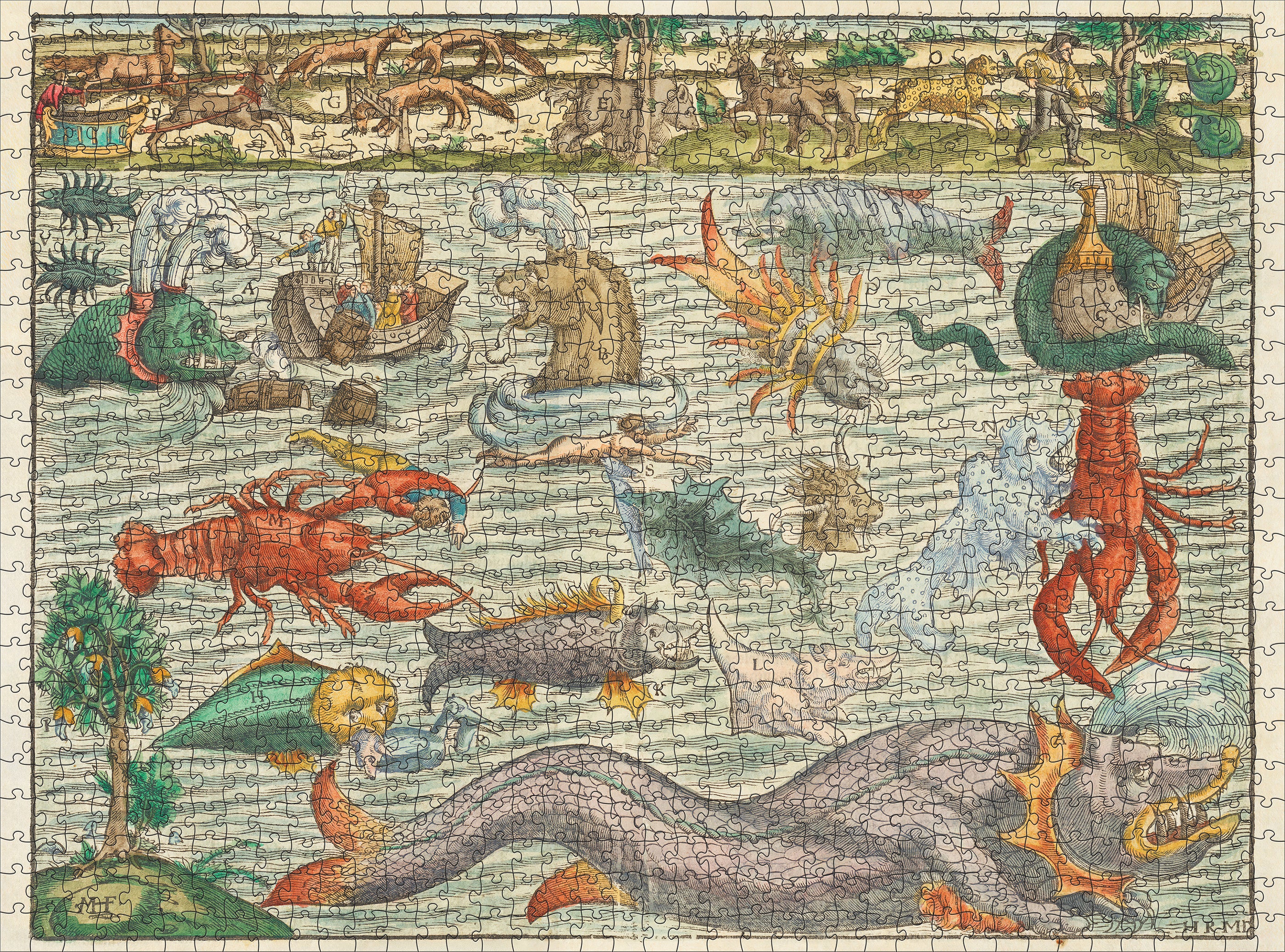 pomegranate-sea-monsters-1000-teile-puzzle-sebastian-m-nster image 2