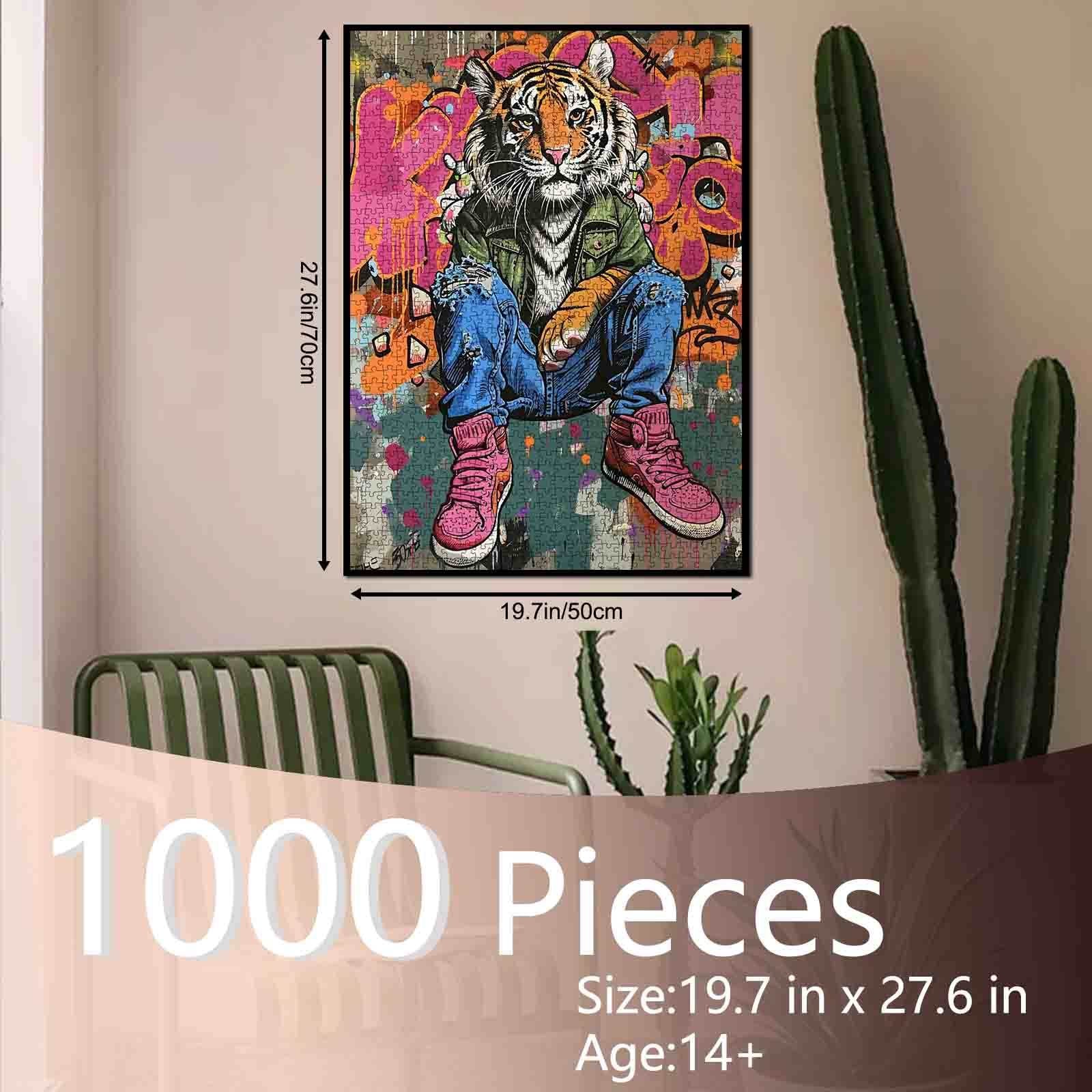 tucocoo-street-style-tiger-puzzle-1000-teile-tiermotiv-graffiti image 5