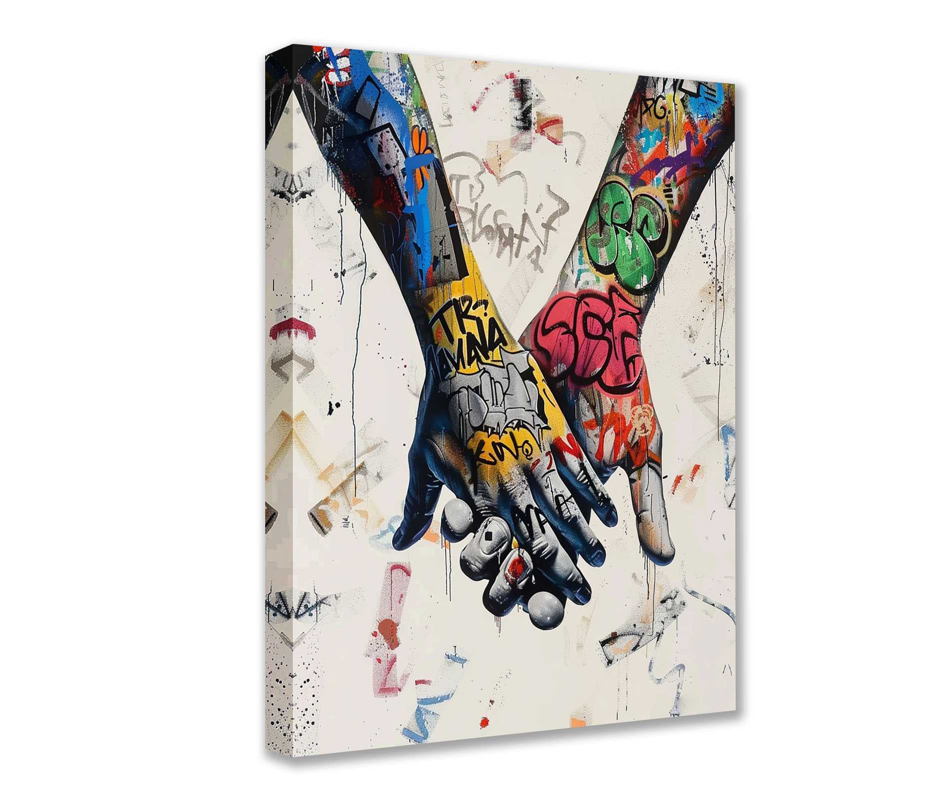 tucocoo-canvas-wall-art-holding-hands-leinwandbild-30x40cm image 1