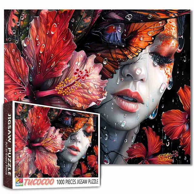 tucocoo-ethereal-floral-essence-puzzle-1000-teile-frau image 1