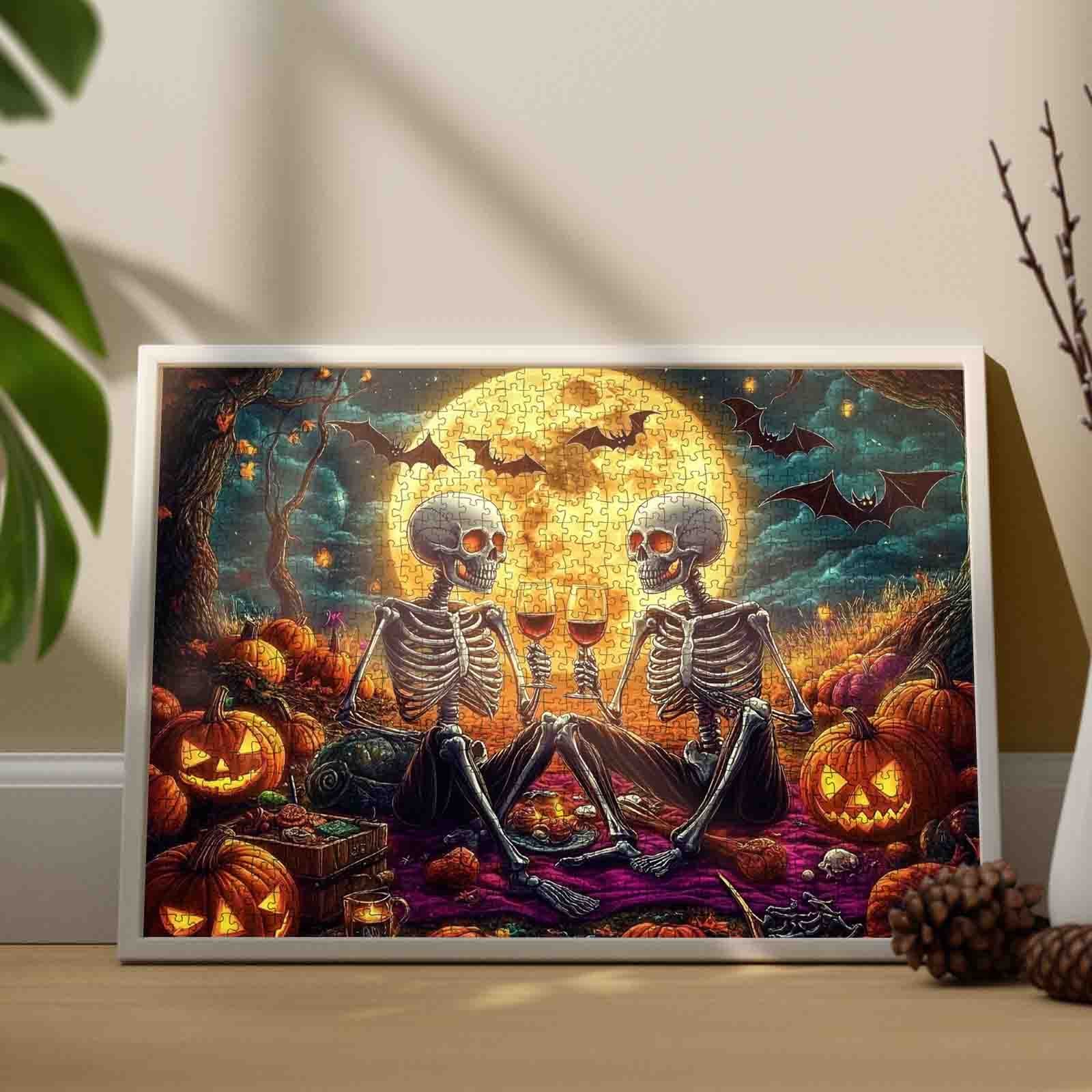 tucocoo-jigsaw-moonlit-skeleton-halloween-toast-puzzle-1000-teile-skelett image 4