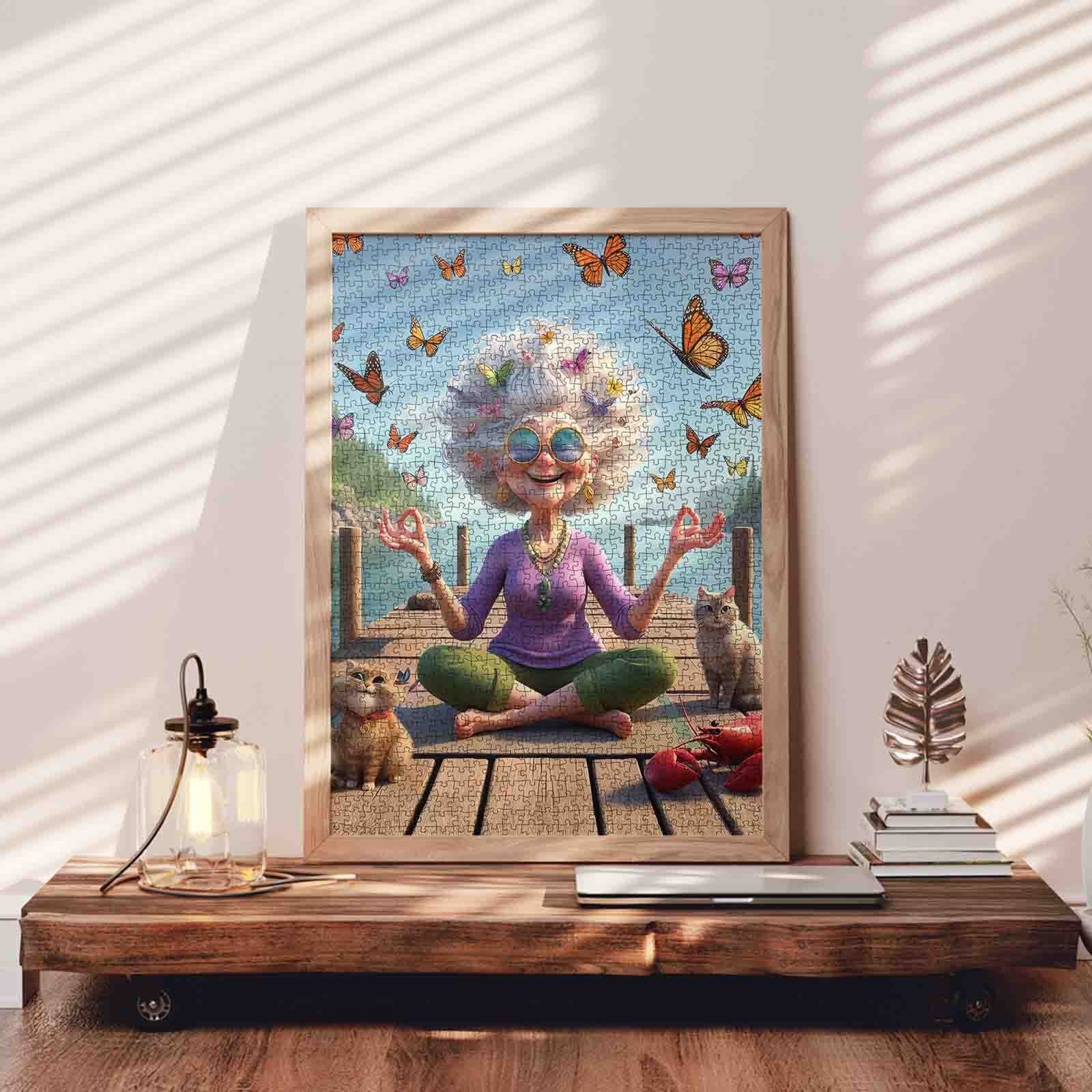 tucocoo-jigsaw-puzzles-meditating-grandma-puzzle-1000-teile-see image 3