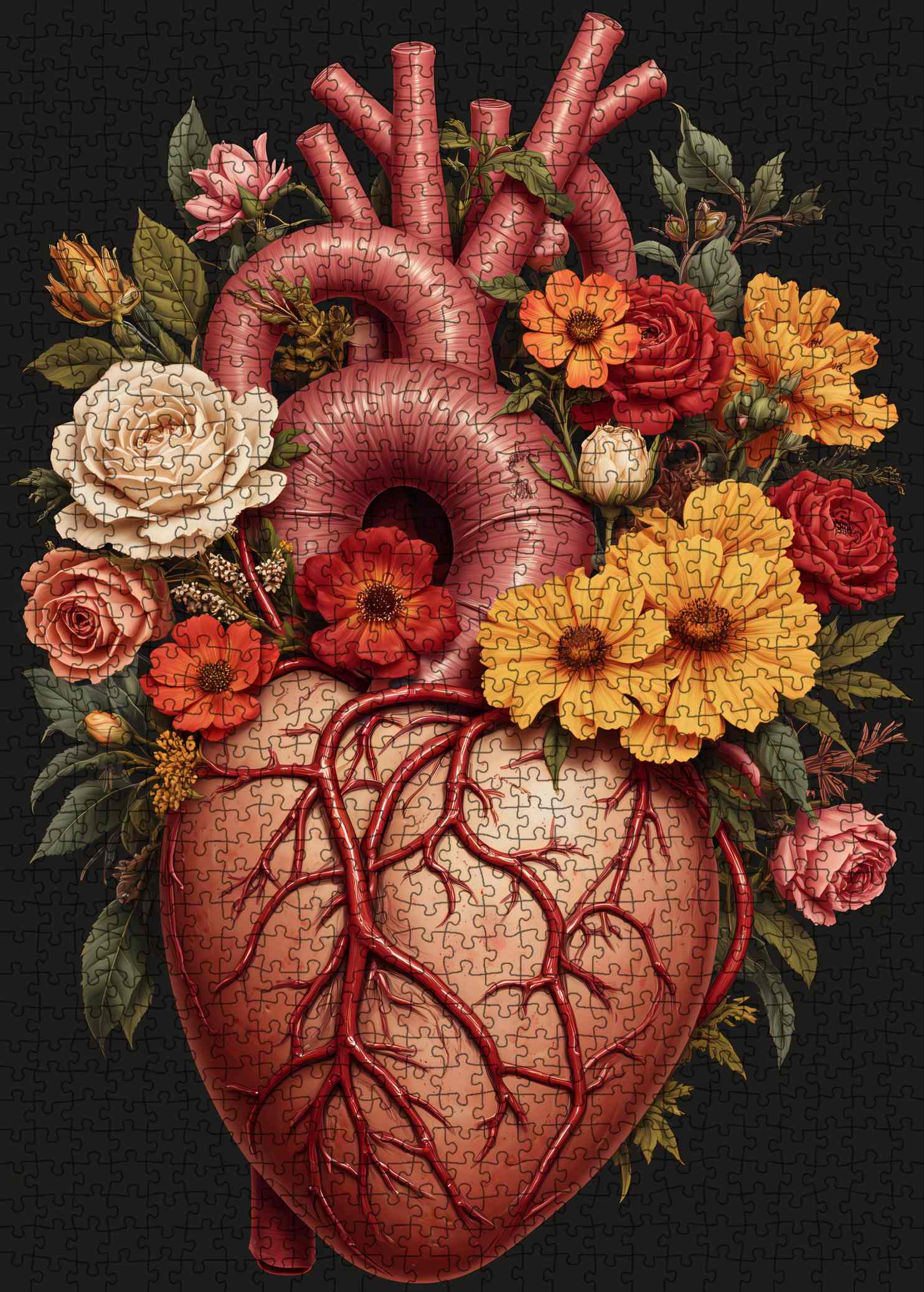 tucocoo-floral-heart-puzzle-1000-teile-blumenherz image 2