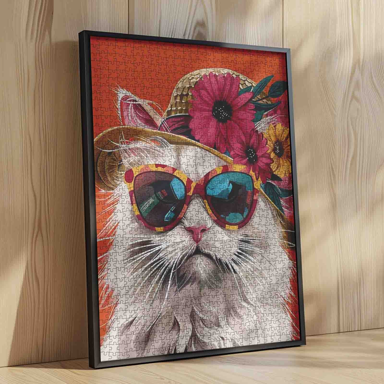 tucocoo-jigsaw-puzzles-cute-cat-wear-sunglass-puzzle-1000-teile-katze image 4