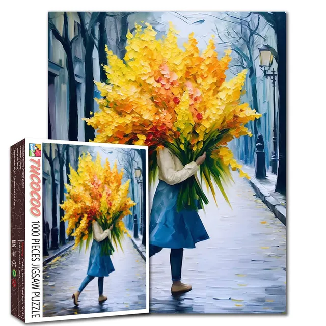 tucocoo-city-walk-bright-blooms-puzzle-1000-teile-blumen image 1