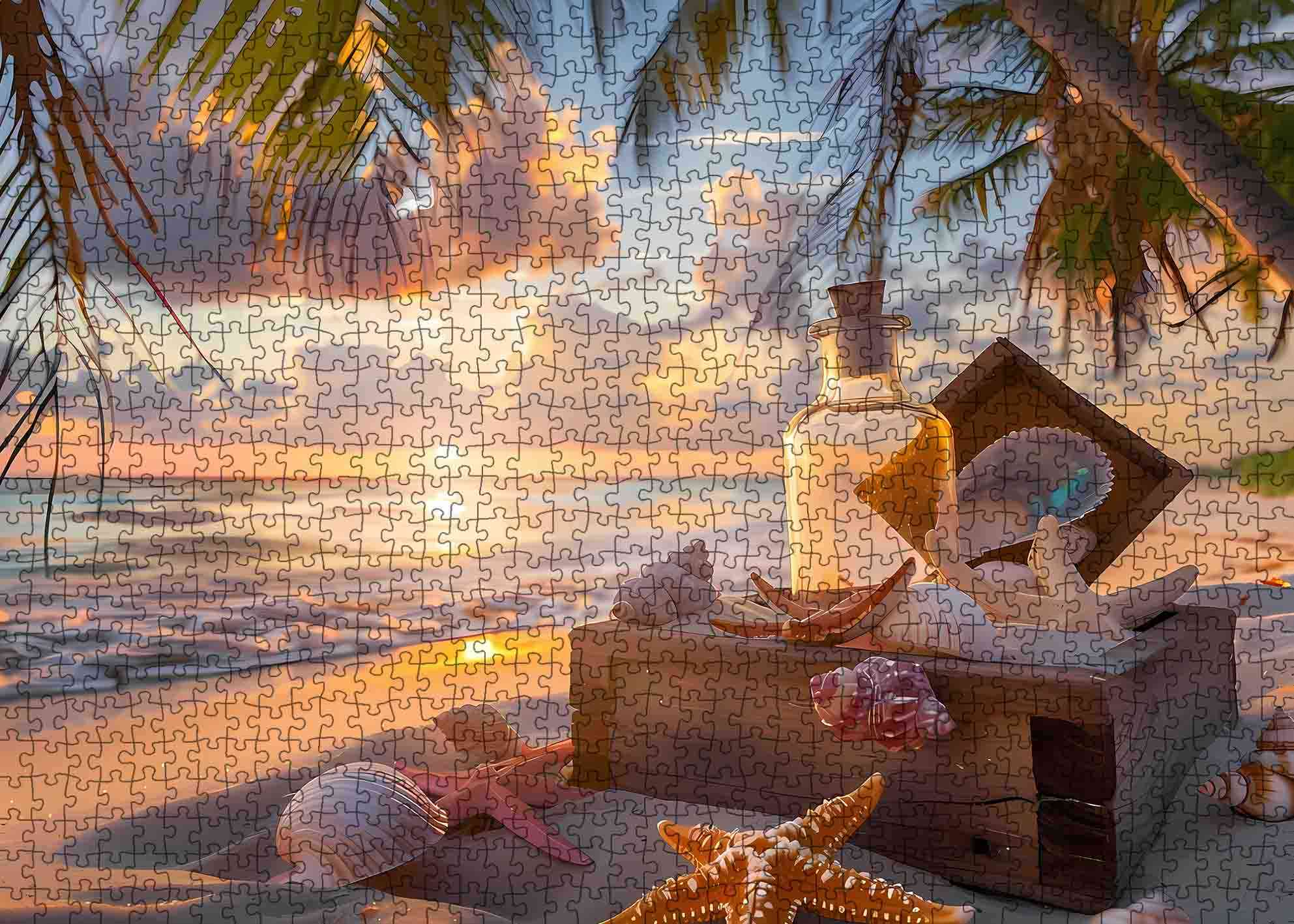 tucocoo-tropical-beach-sunset-puzzle-1000-teile-strand image 2