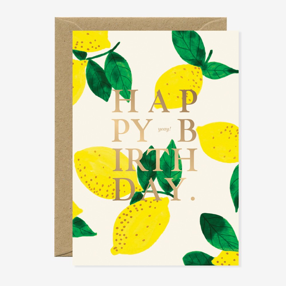 all-the-ways-to-say-lemon-grusskarte-a6-geburtstag-zitrone image 1