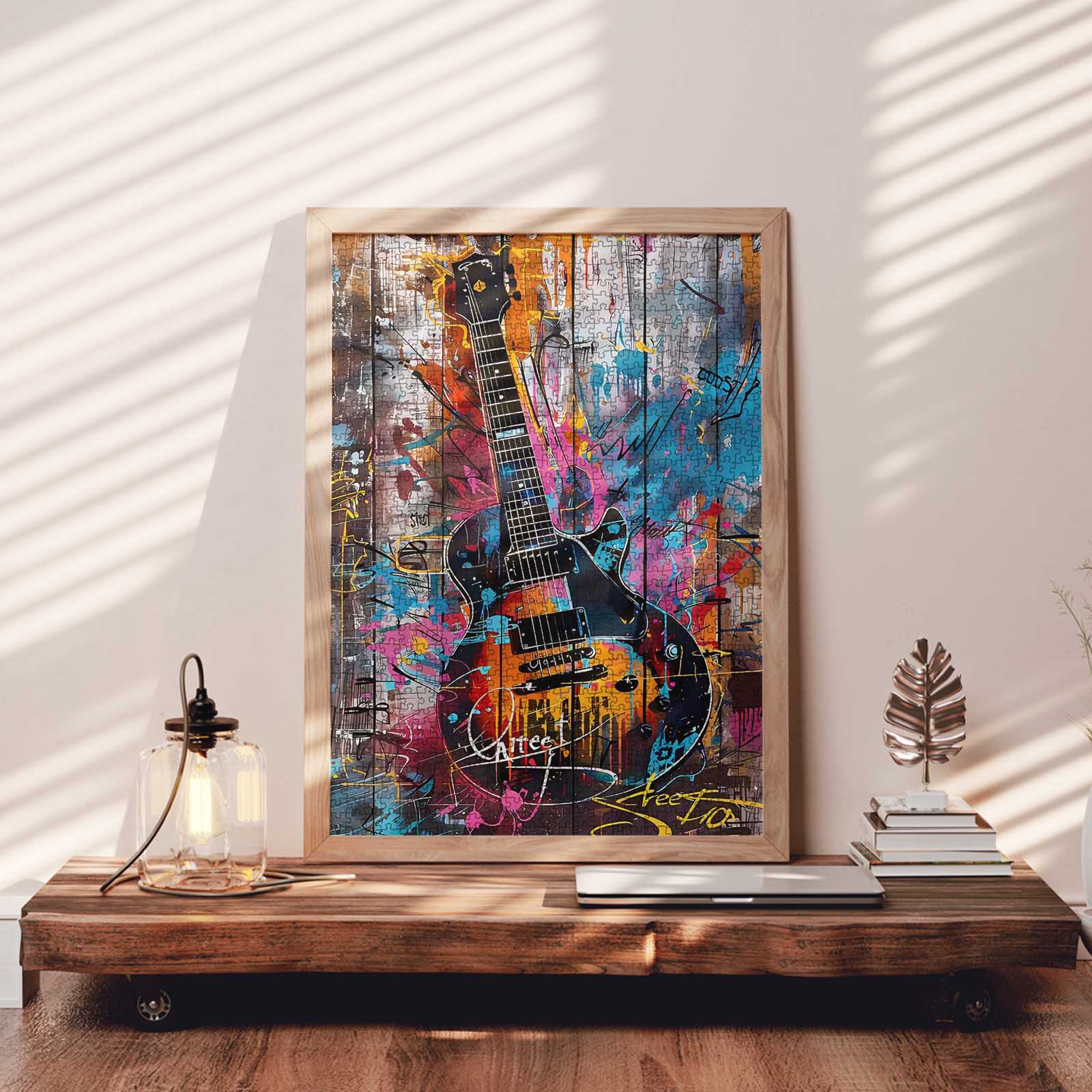 tucocoo-graffiti-guitar-puzzle-1000-teile-gitarre image 3
