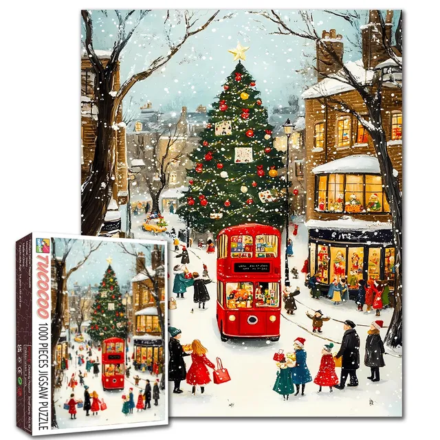 tucocoo-london-christmas-street-puzzle-1000-teile-weihnachten image 1