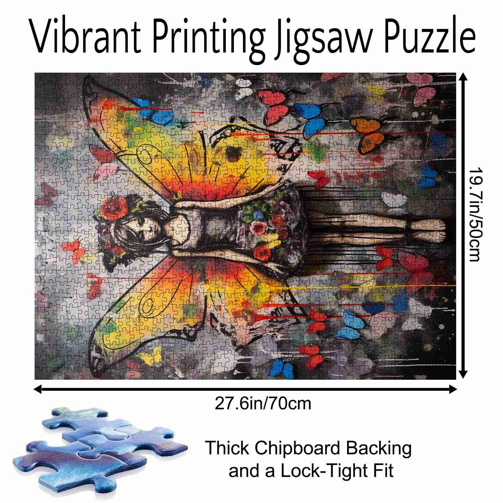 tucocoo-butterfly-girl-puzzle-1000-teile-graffiti image 5