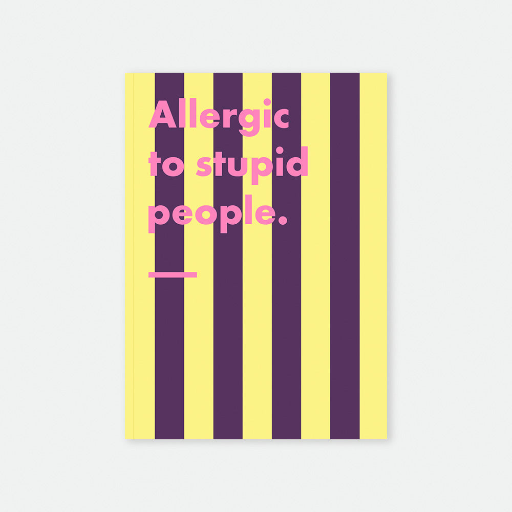 all-the-ways-to-say-allergic-notizbuch-a5-lustiger-spruch image 1