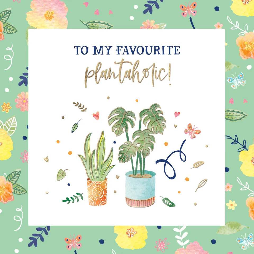 otter-house-plantaholic-geburtstagskarte-pflanzen-party-spritz image 1