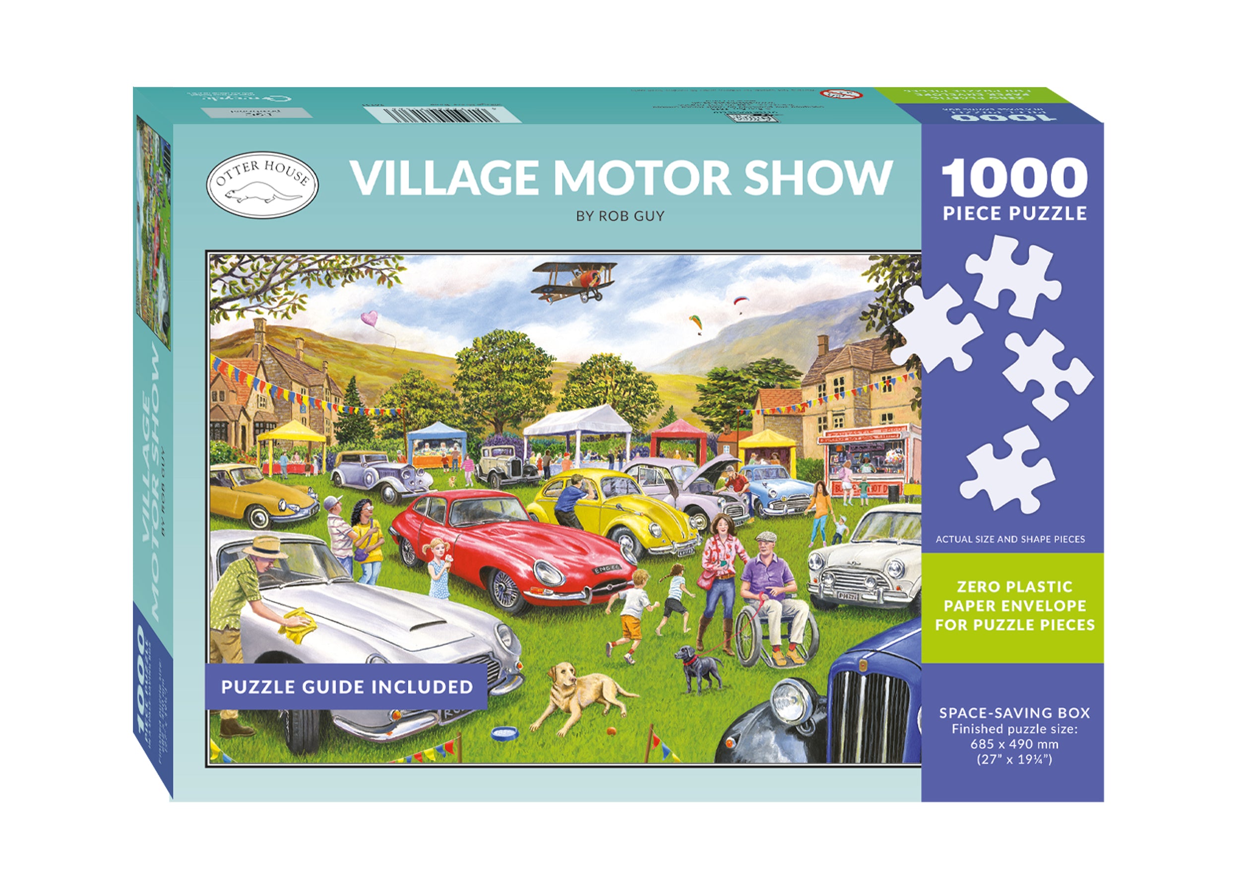 otter-house-village-motor-show-puzzle-1000-teile-auto-hund image 2