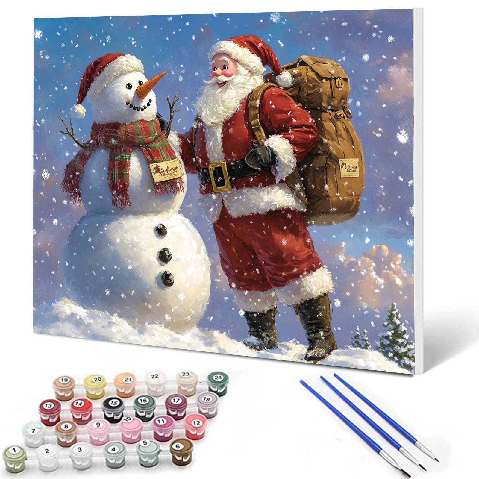 tucocoo-cute-big-snowman-malen-nach-zahlen-40x50-weihnachten image 1