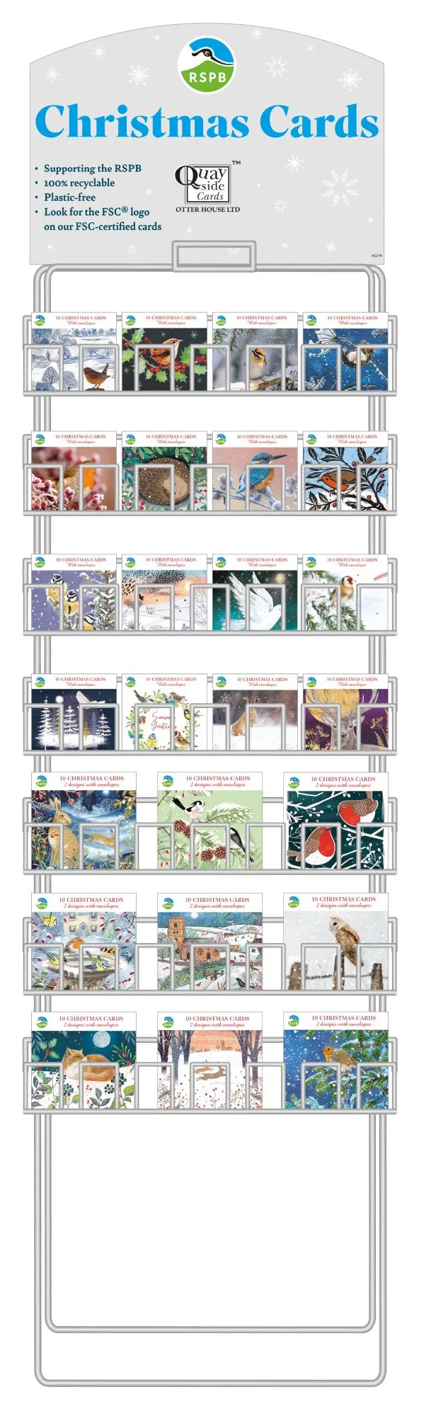 otter-house-christmas-rspb-weihnachtskarten-paket-2026-mit-st-nder image 1