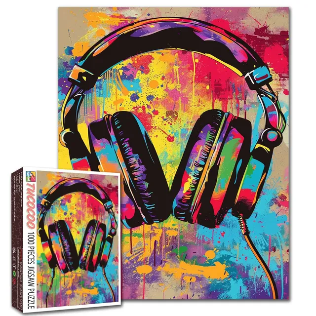 tucocoo-jigsaw-puzzles-graffiti-headphones-puzzle-1000-teile-musik image 1