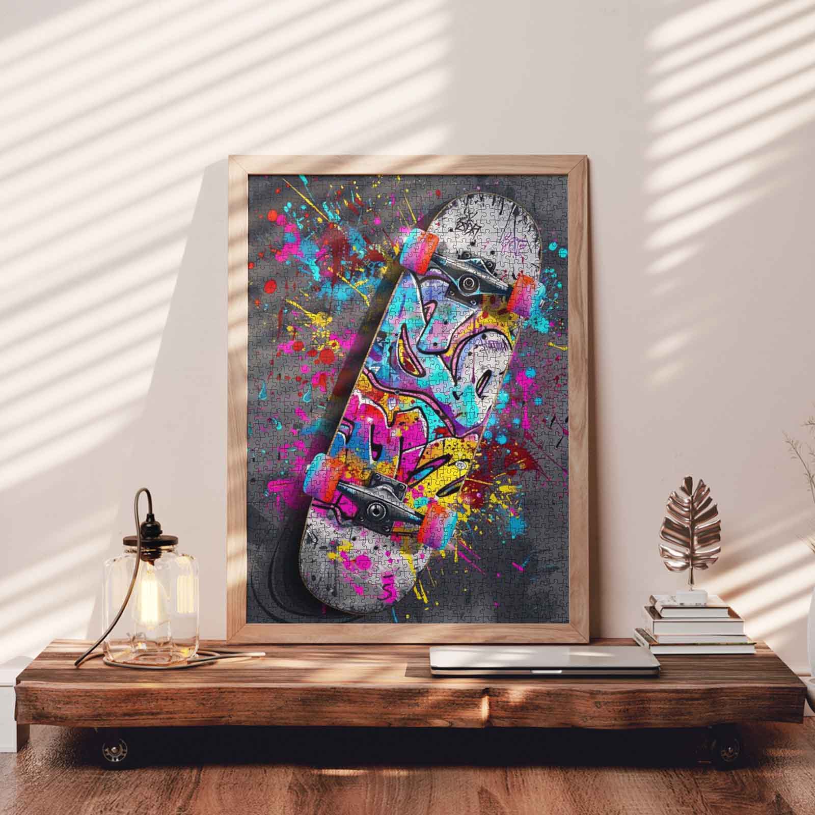 tucocoo-jigsaw-puzzles-graffiti-skateboard-puzzle-1000-teile-neon image 3