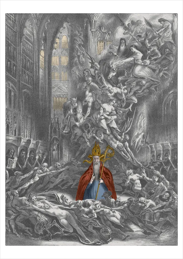 pomegranate-louis-boulanger-witches-sabbath-postkarte-hexen image 1