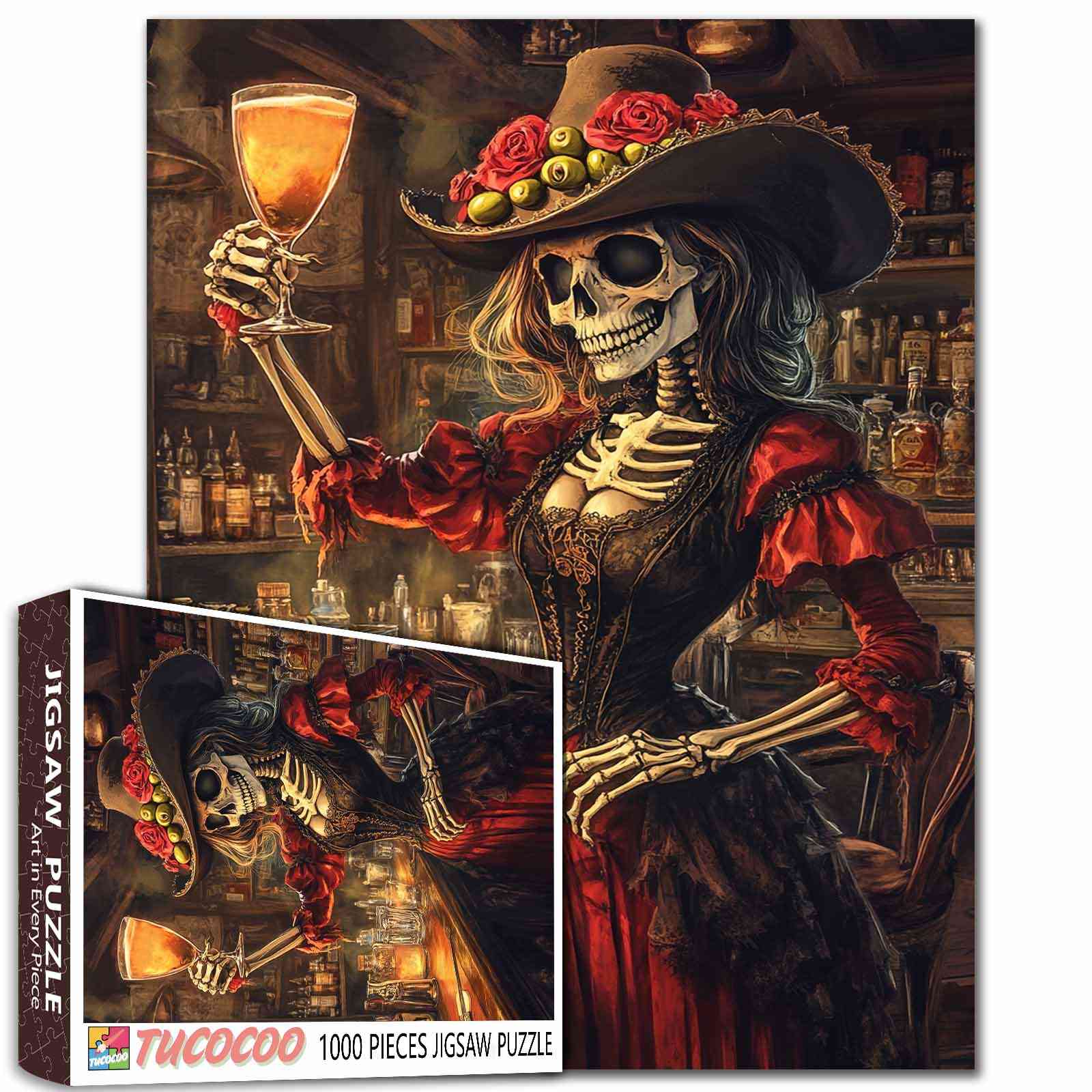 tucocoo-skeleton-toast-puzzle-1000-teile-skelett image 1