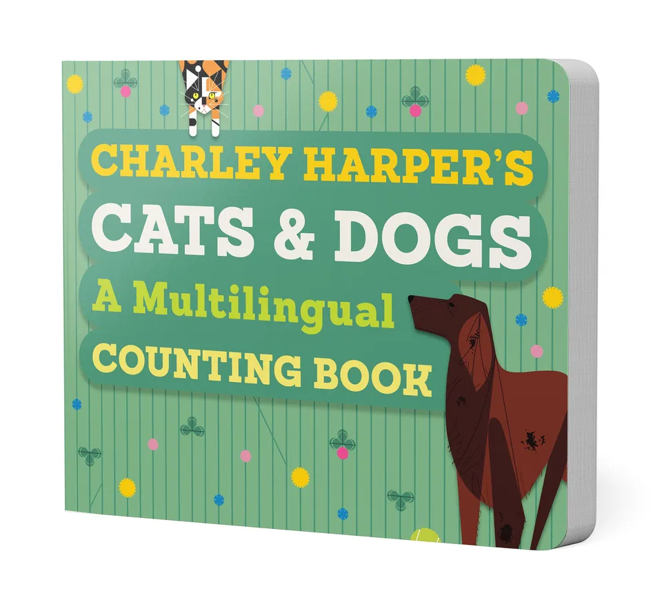 pomegranate-charley-harper-cats-and-dogs-pappbilderbuch-z-hlbuch image 1
