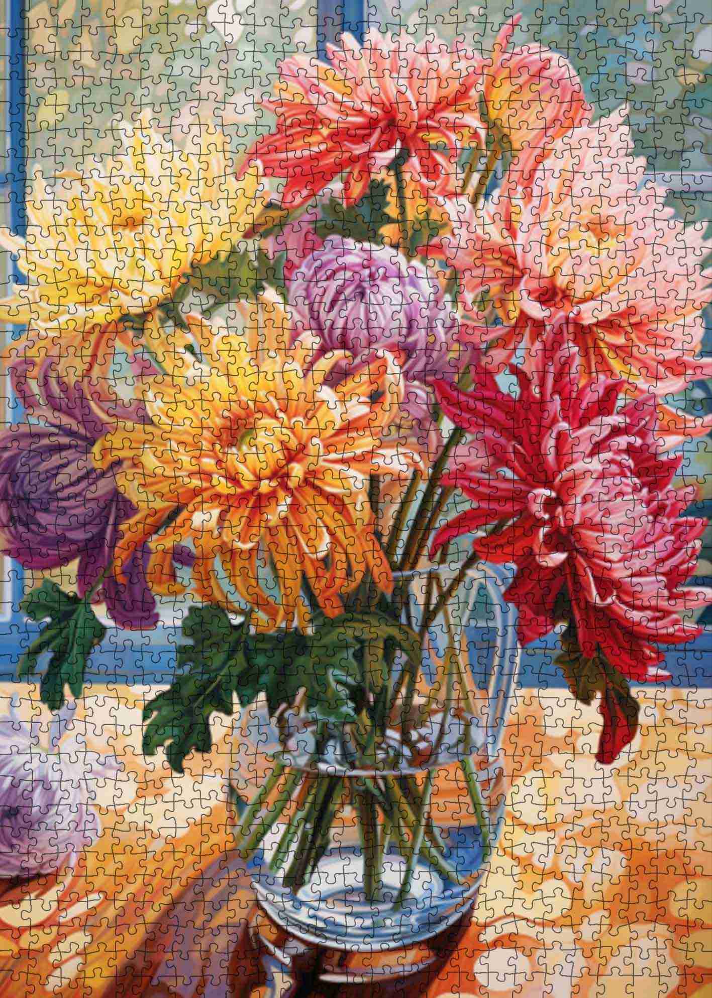 tucocoo-chrysanthemum-radiance-puzzle-1000-teile-blumen image 2