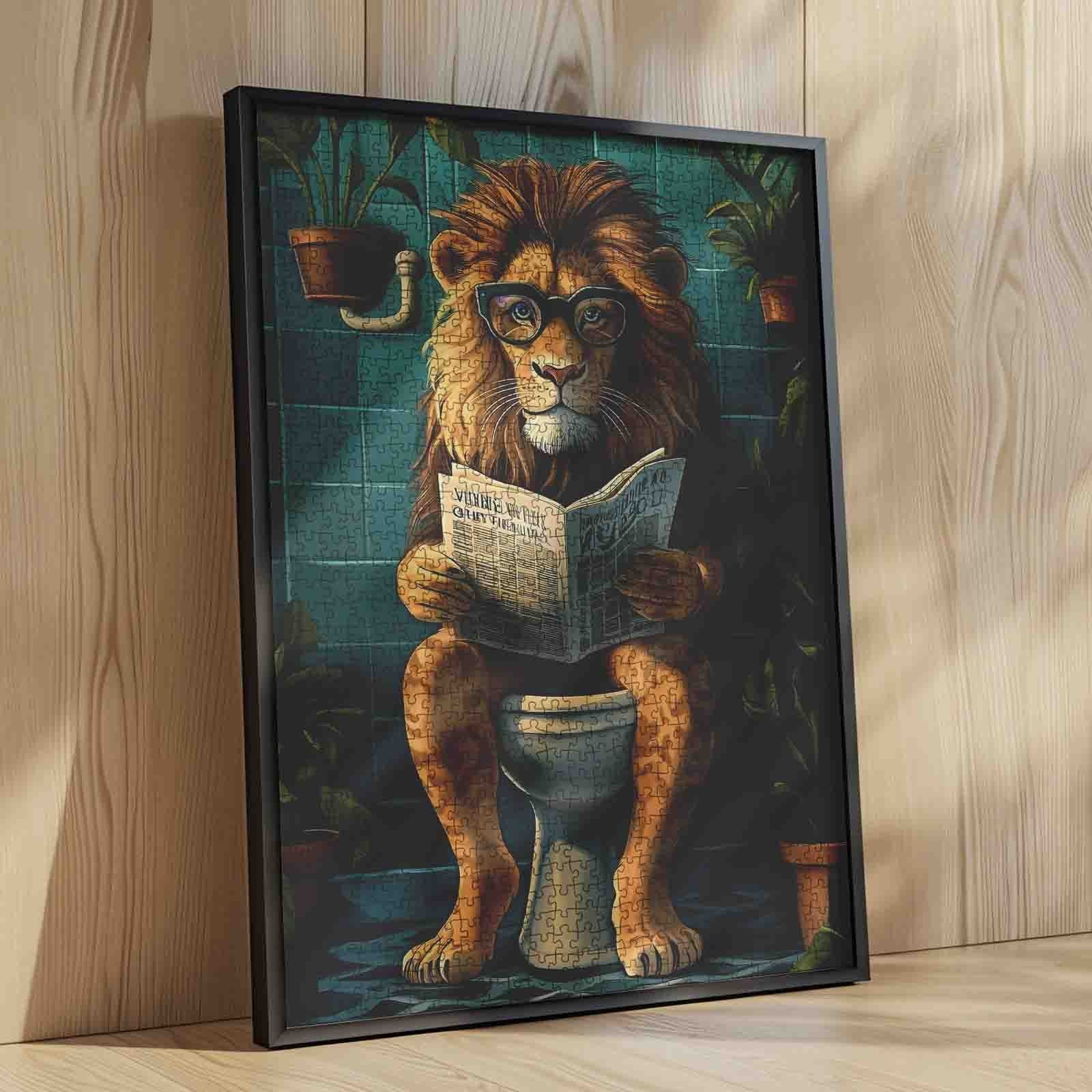 tucocoo-reading-lion-in-bathroom-puzzle-1000-teile-l-we image 4