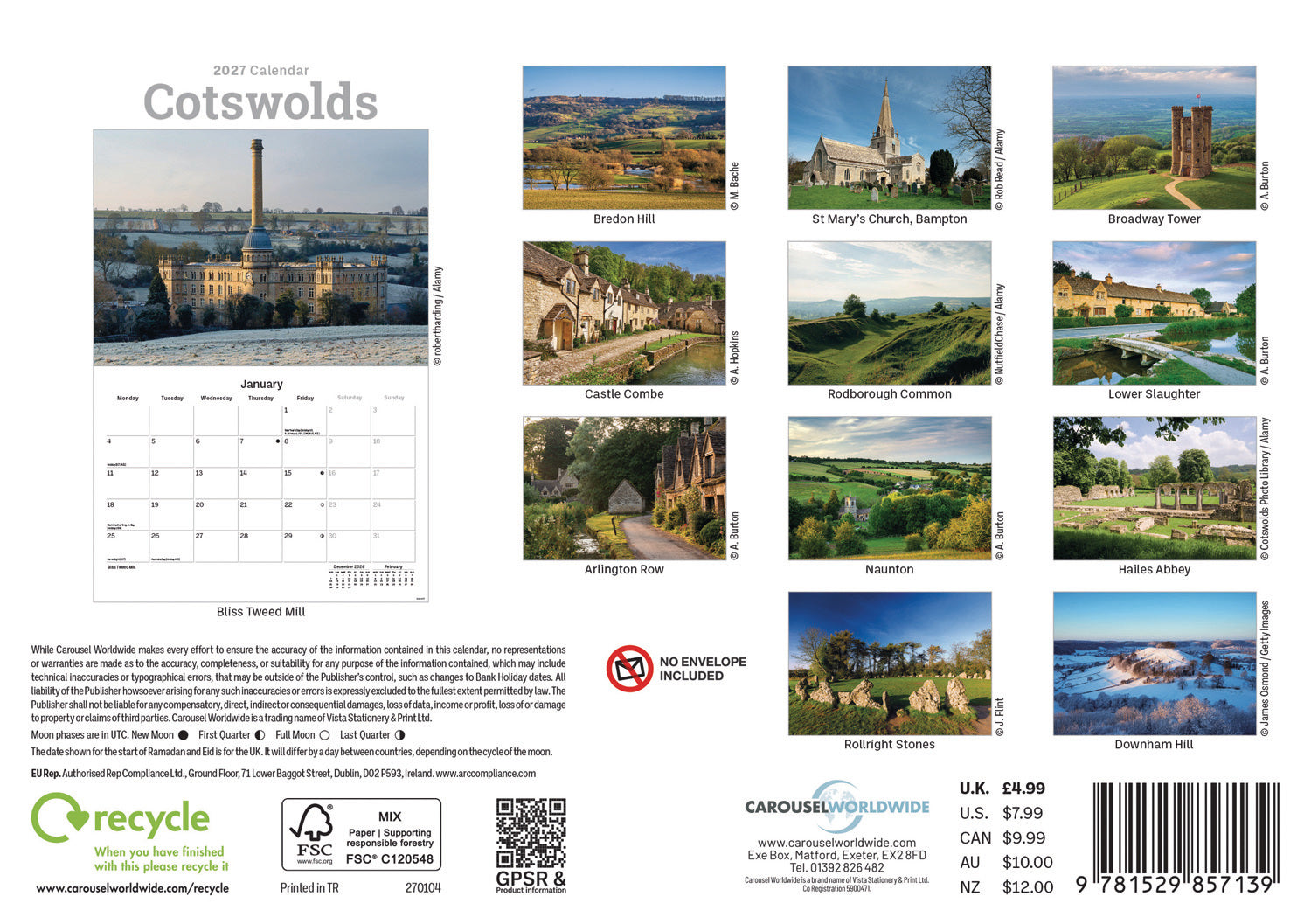 otter-house-cotswolds-a5-kalender-2027-regionalkalender image 2