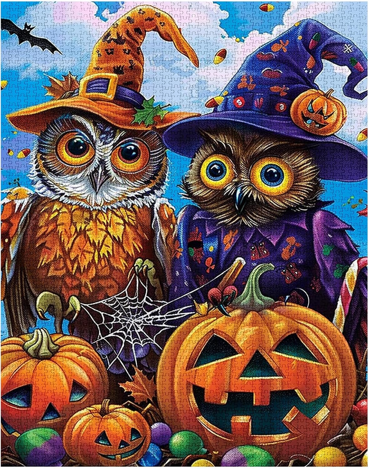 tucocoo-2-cute-owls-under-the-blue-sky-puzzle-1000-teile image 2
