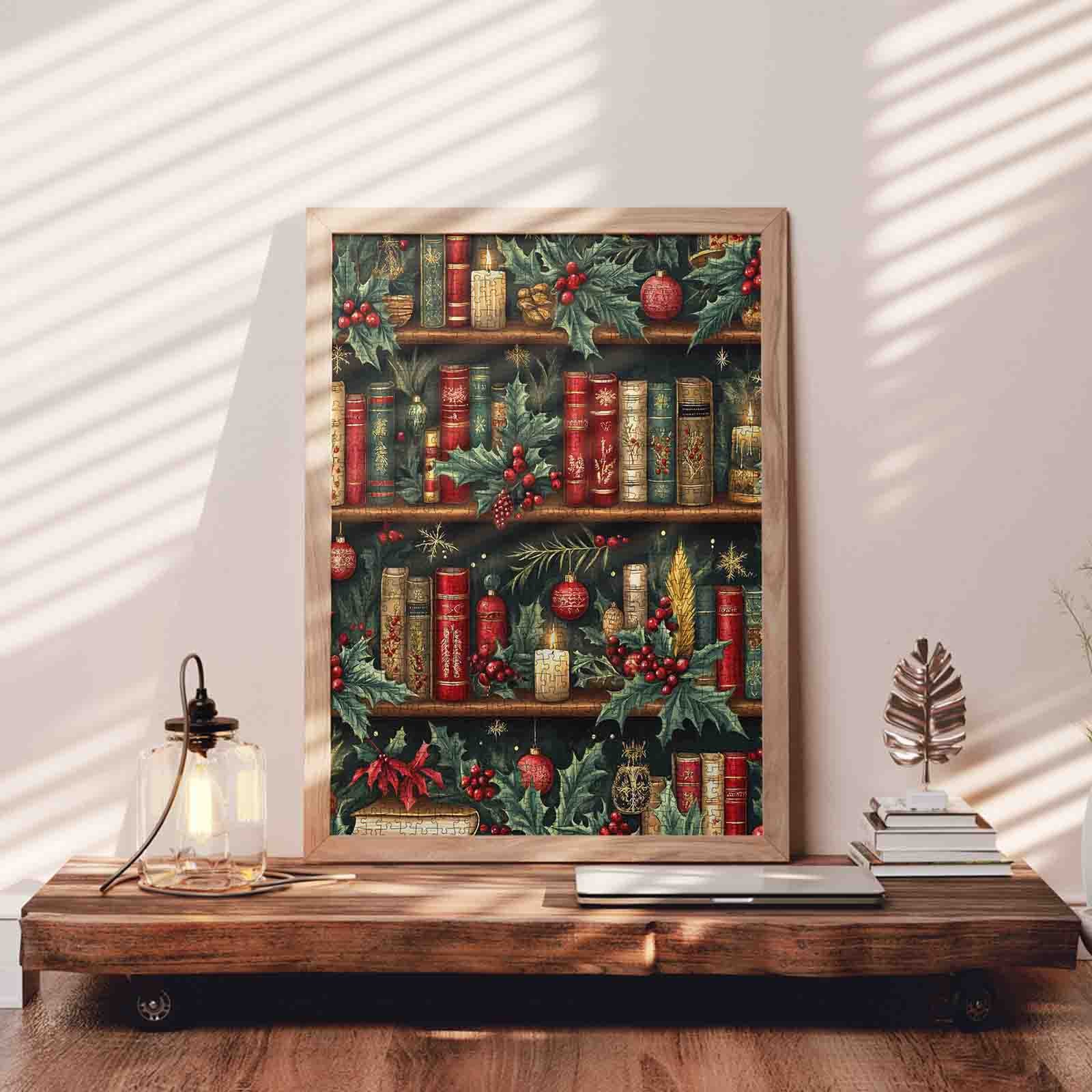 tucocoo-christmas-bookshelf-puzzle-1000-teile-weihnachten image 3