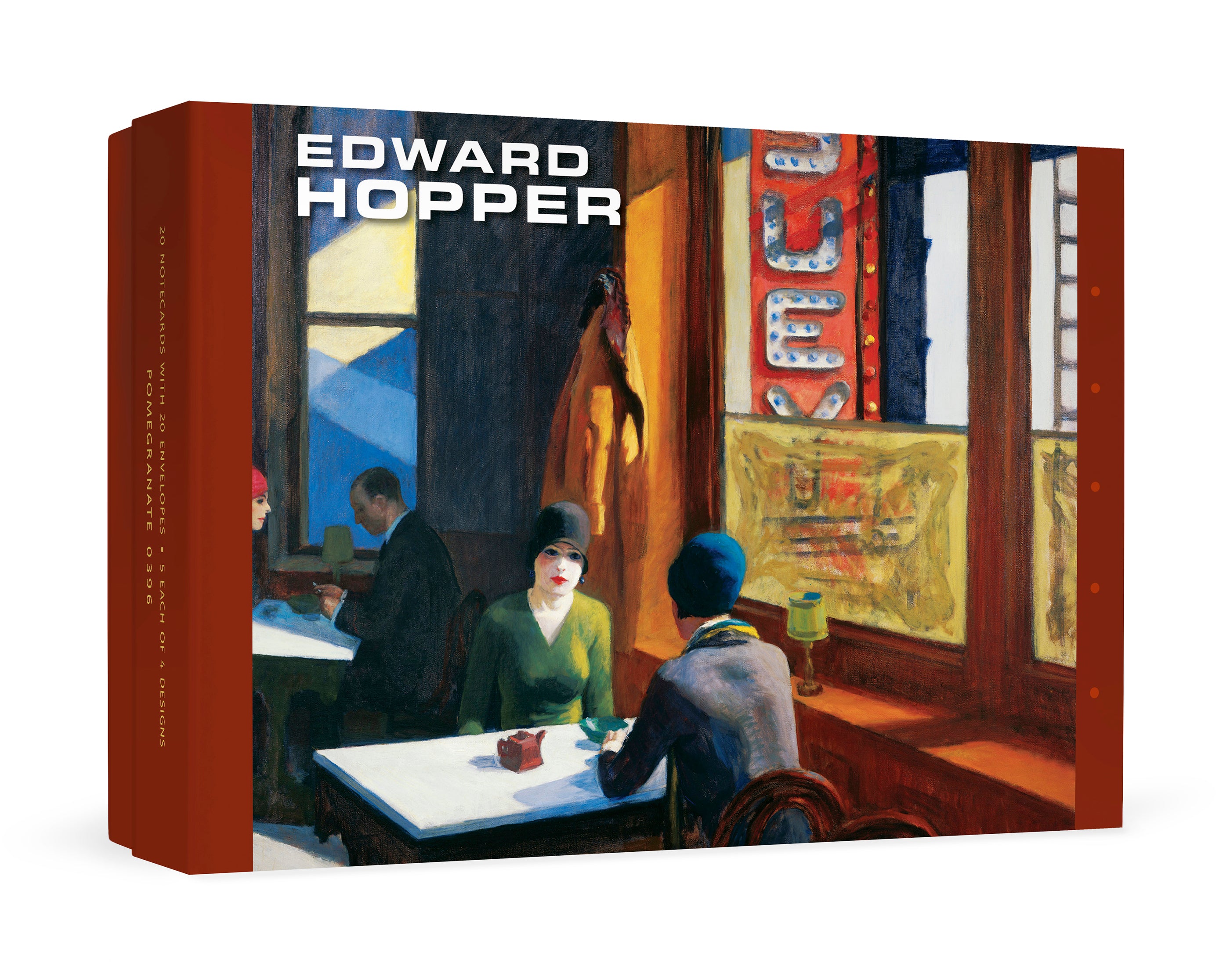 pomegranate-edward-hopper-gru-karten-20er-set-kunst image 1