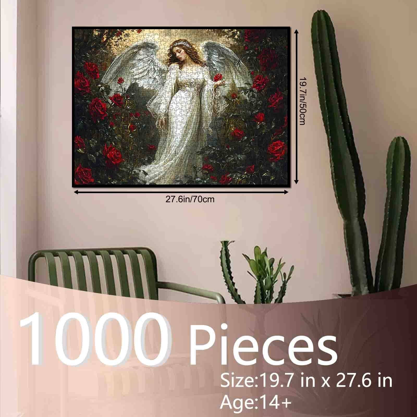 tucocoo-angelic-rose-guardian-puzzle-1000-teile-engel image 5