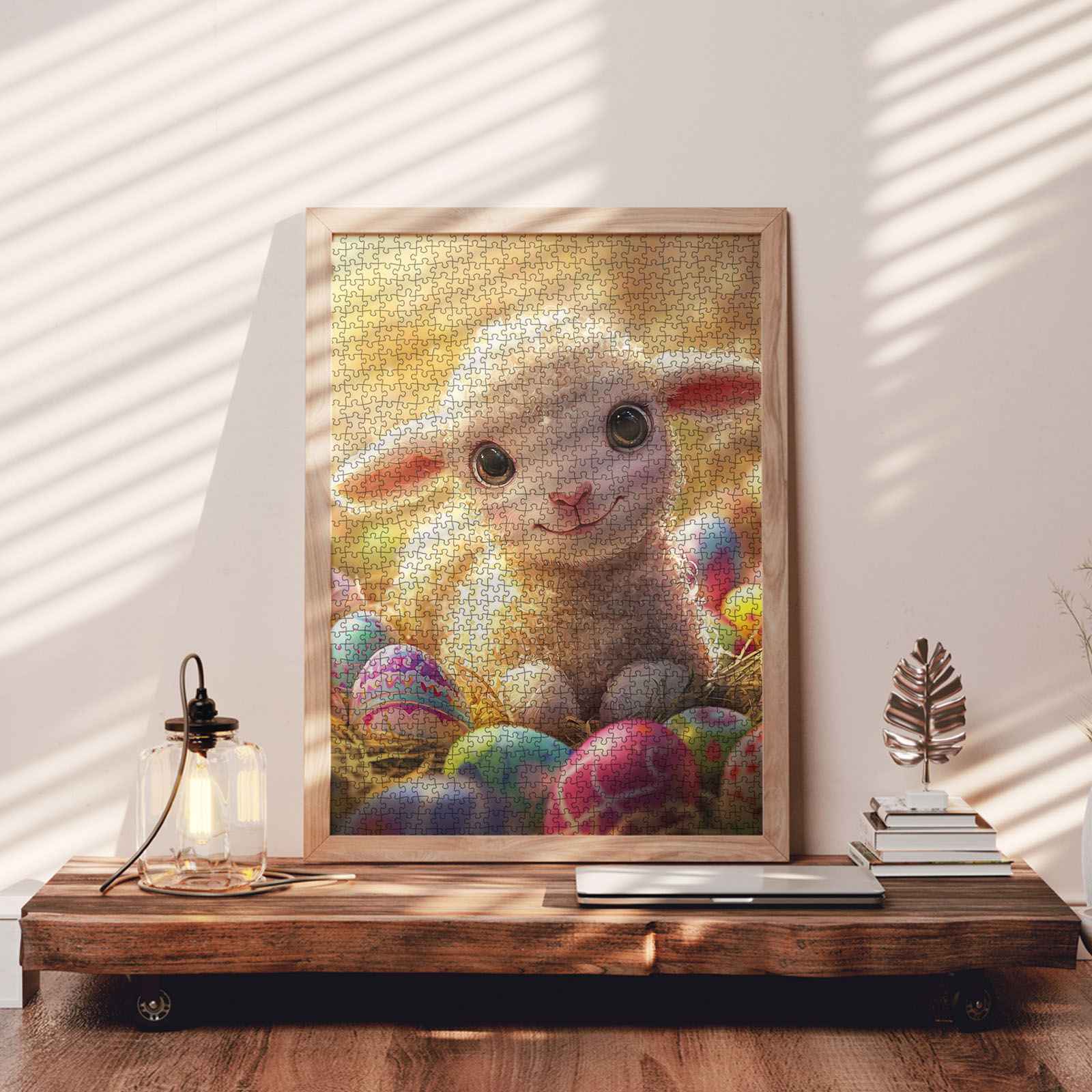 tucocoo-easter-lamb-and-colorful-eggs-puzzle-1000-teile-ostern image 3