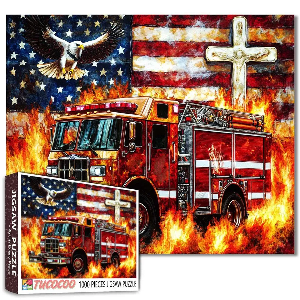 tucocoo-american-firefighter-spirit-puzzle-1000-teile image 1