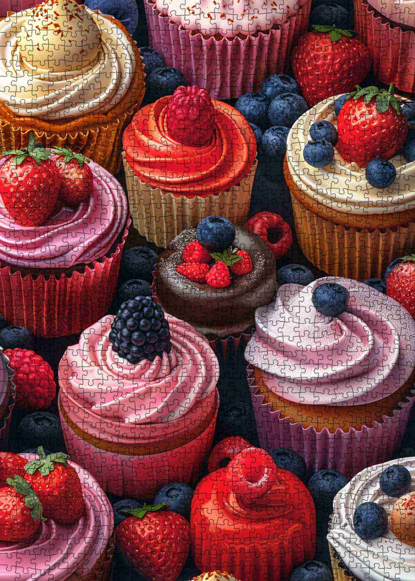 tucocoo-cupcakes-and-berries-puzzle-1000-teile-essen image 2