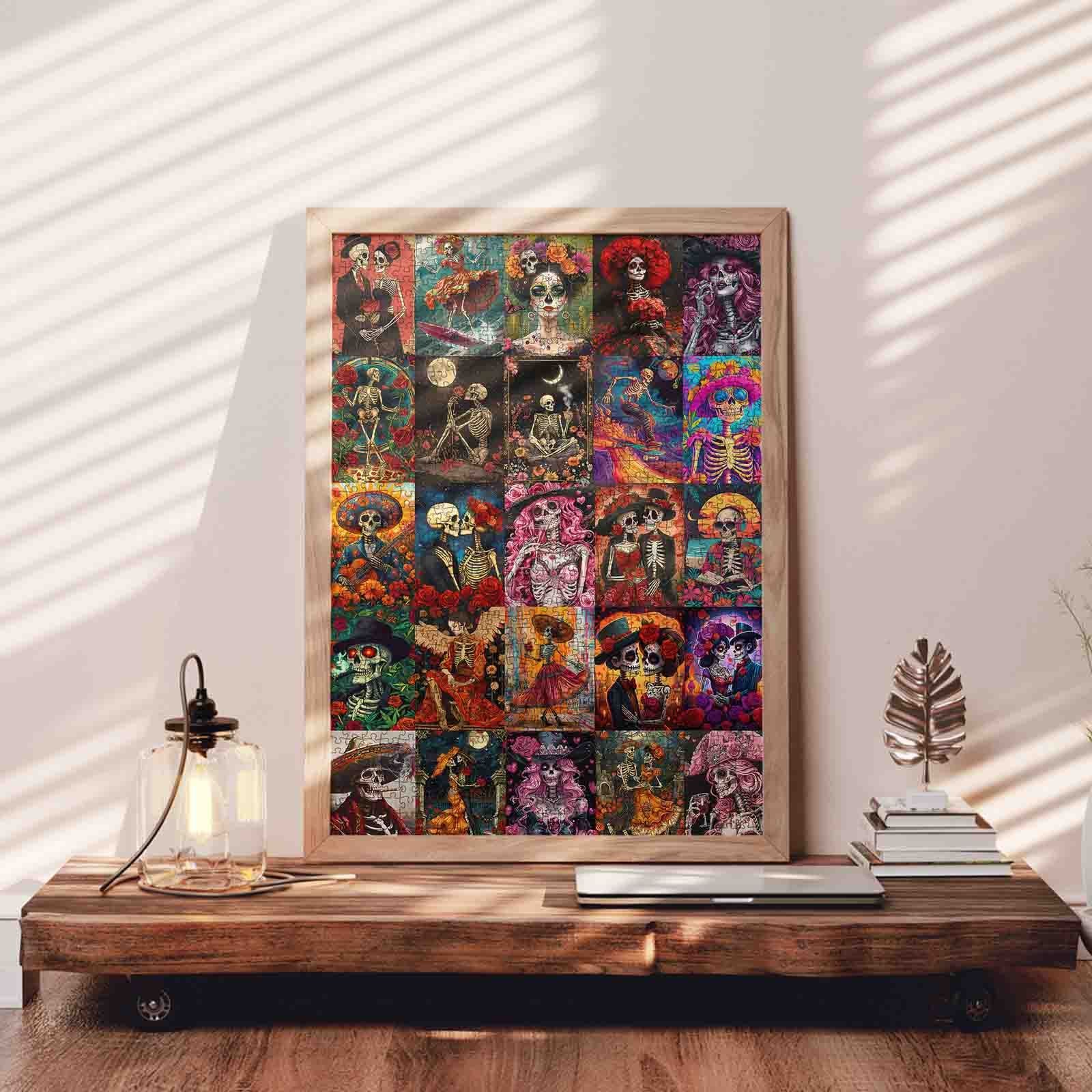 tucocoo-vibrant-skull-celebration-puzzle-1000-teile-totenkopf image 3