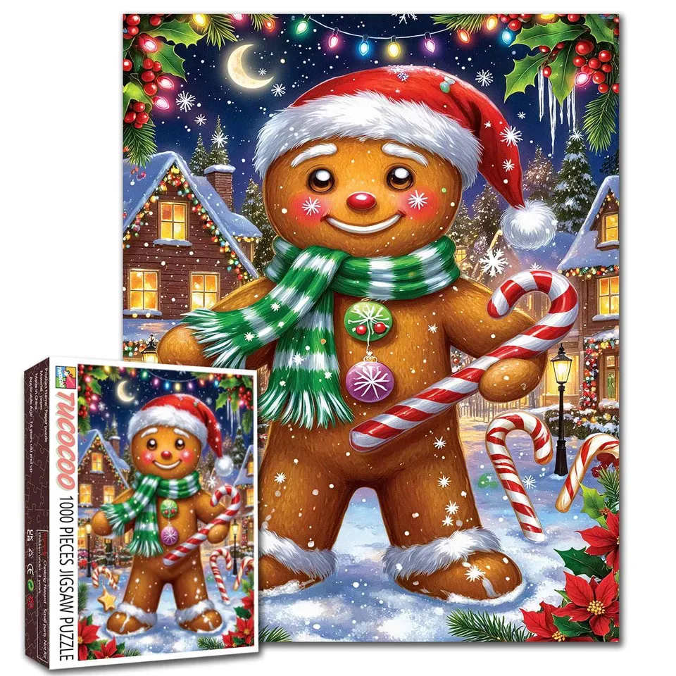 tucocoo-gingerbread-man-christmas-puzzle-1000-teile-weihnachten image 1