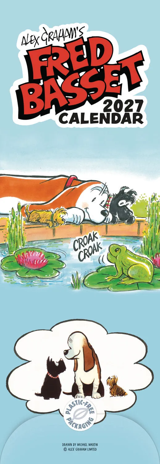 otter-house-fred-basset-slim-kalender-2027-hund-humor image 1