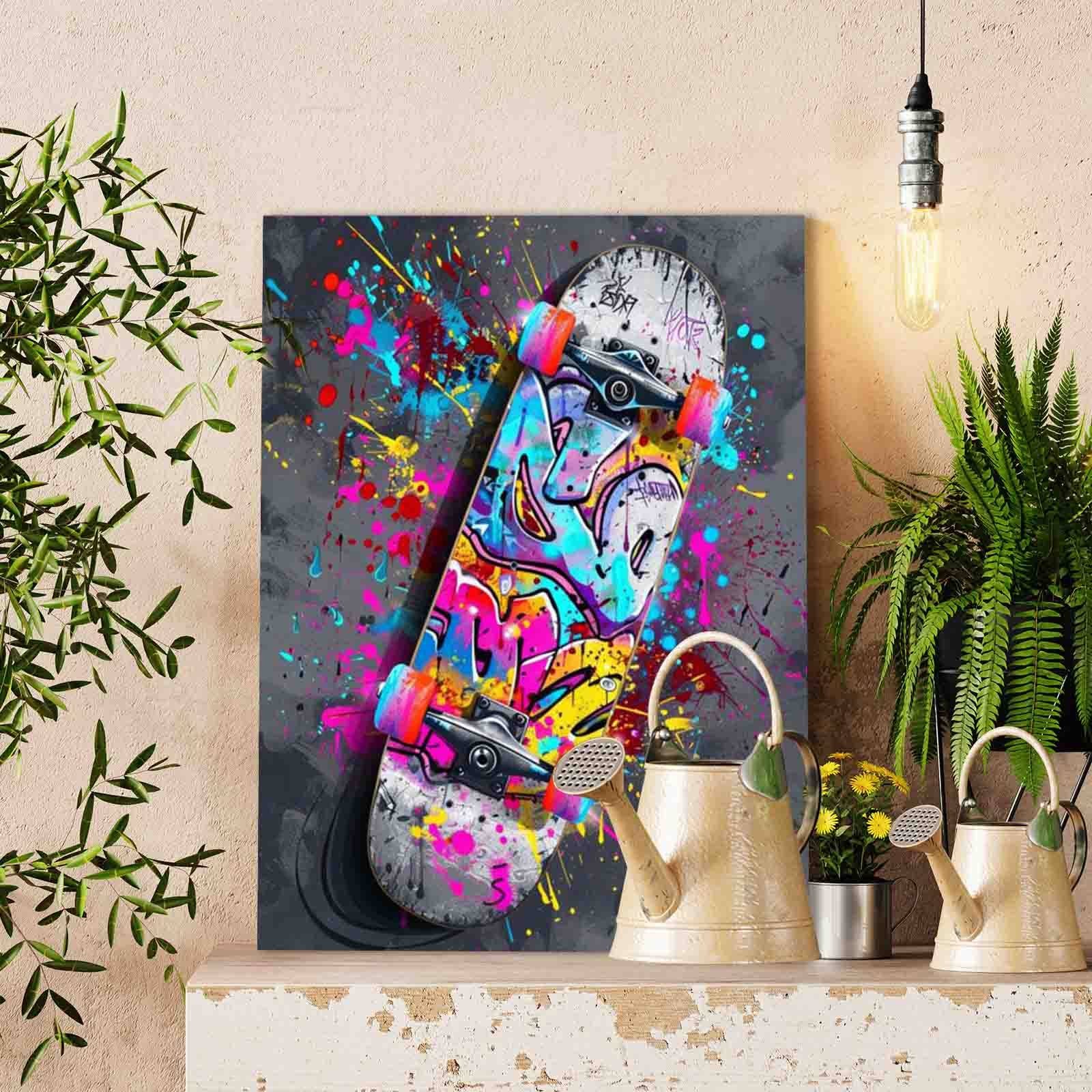 tucocoo-paint-by-numbers-graffiti-skateboard-malen-nach-zahlen-40x50 image 2