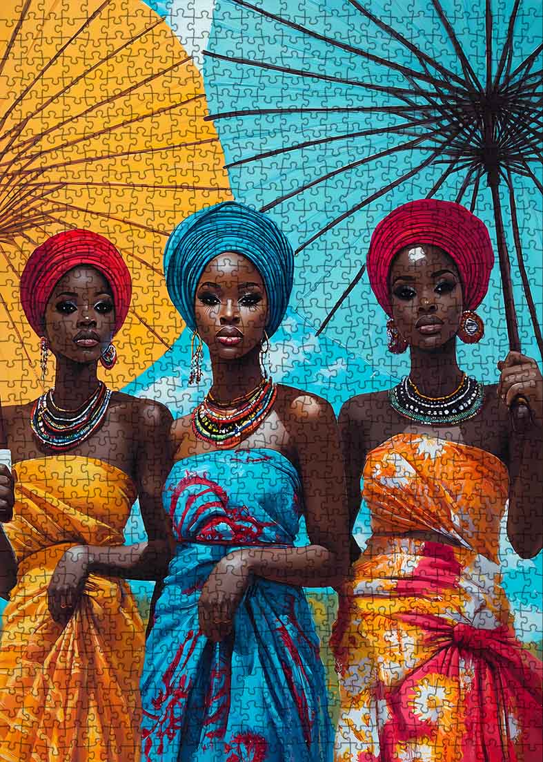 tucocoo-african-beauty-parasols-puzzle-1000-teile image 2