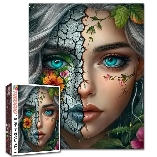 tucocoo-broken-beauty-fantasy-woman-puzzle-1000-teile image 1
