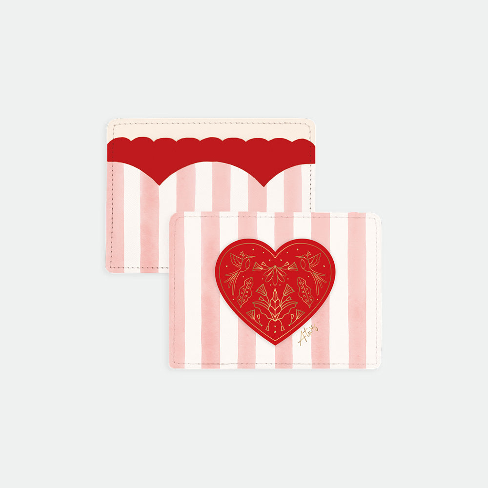 all-the-ways-to-say-pink-stripe-kartenetui-kunstleder-herz image 1