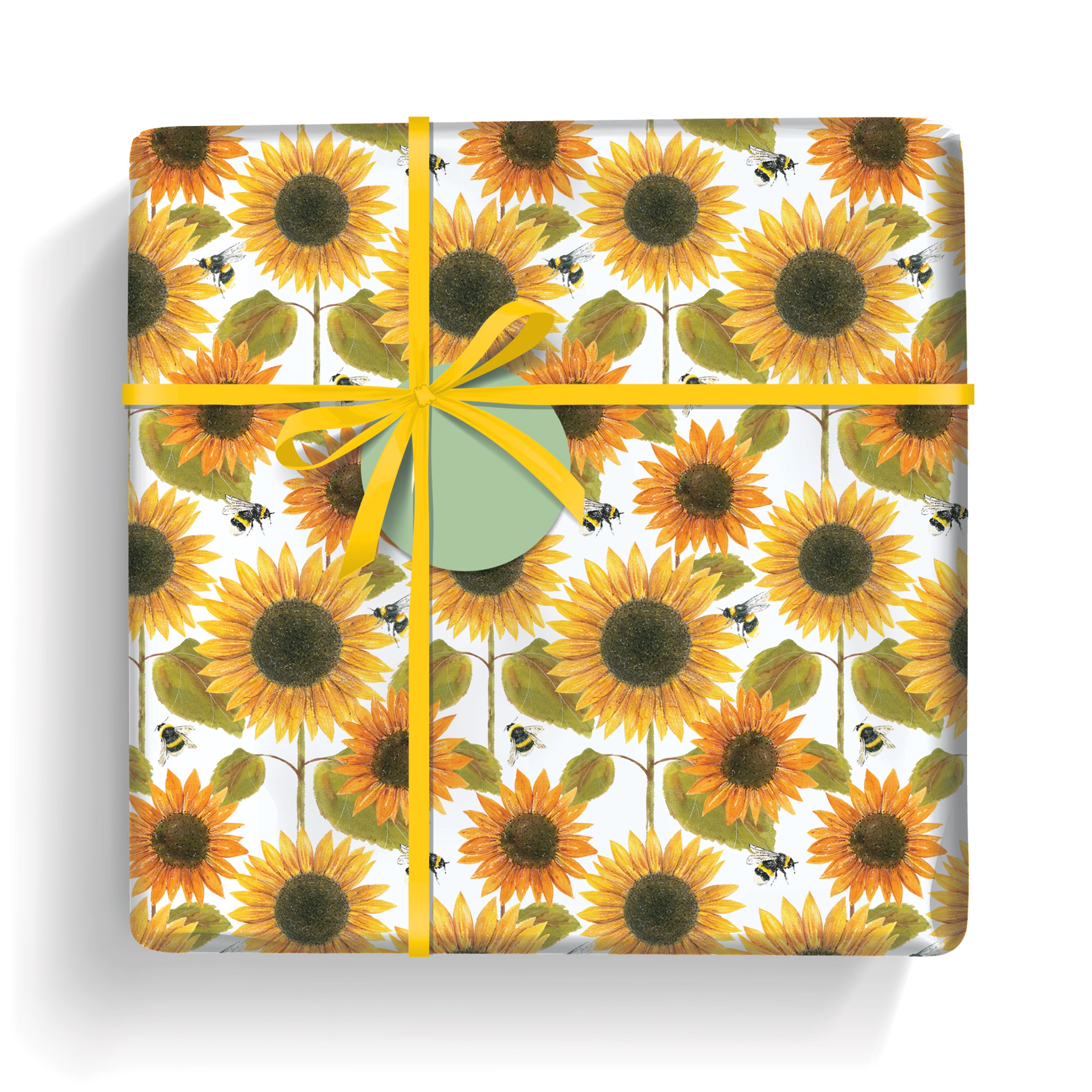 otter-house-sunflowers-geschenkpapier-2-bogen-tags-sonnenblumen image 3