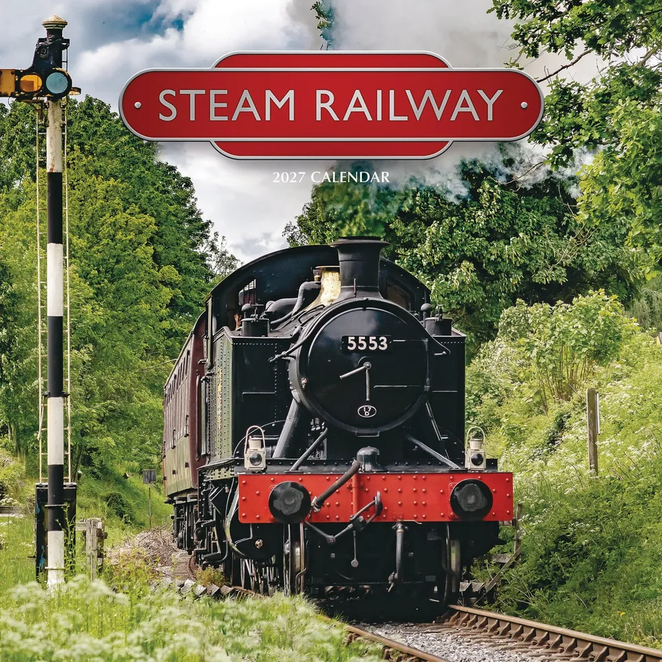 otter-house-steam-railway-wandkalender-2027-eisenbahn-dampflok image 1
