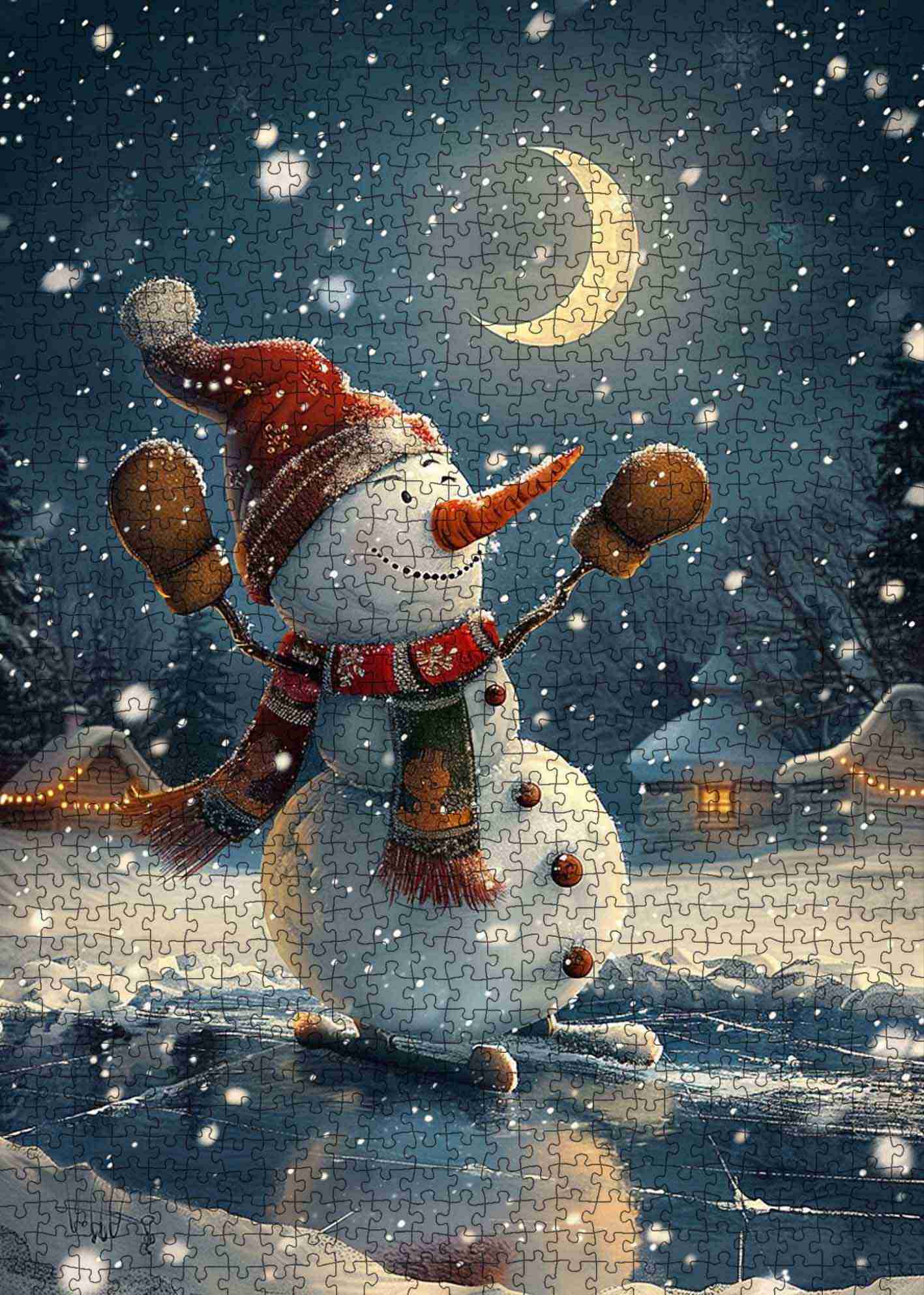 tucocoo-christmas-snowman-skating-puzzle-1000-teile-winter image 2