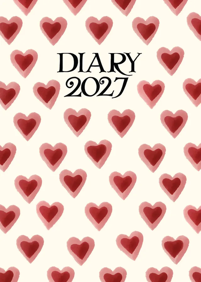 otter-house-emma-bridgewater-double-hearts-a6-diary-2027 image 1