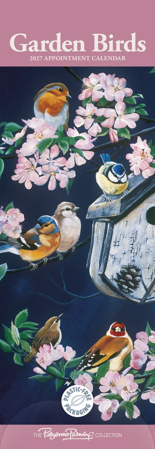 otter-house-garden-birds-slim-kalender-2027-v-gel image 1