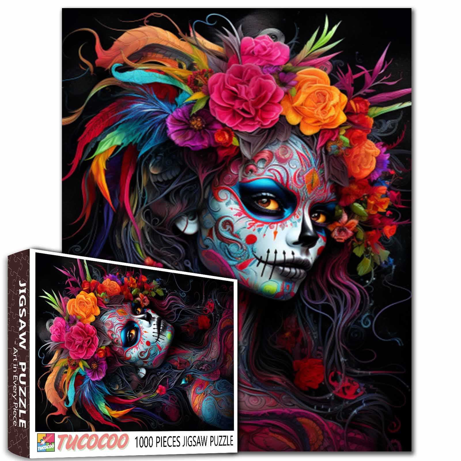 tucocoo-calavera-beauty-puzzle-1000-teile-totenkopf image 1