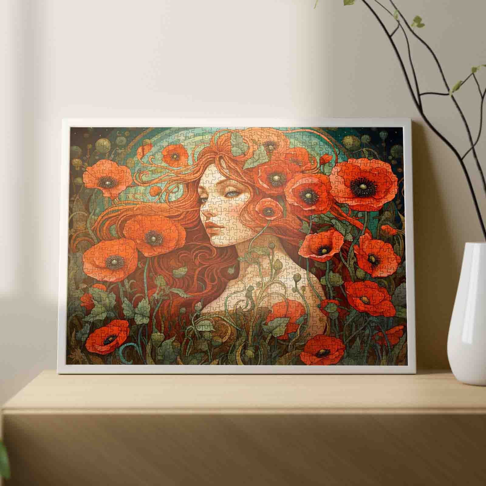 tucocoo-scarlet-muse-puzzle-1000-teile-mohnfeld image 3