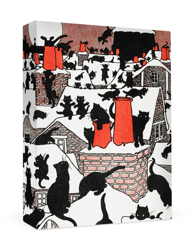 pomegranate-charles-robinson-black-cat-weihnachtskarten-box image 1