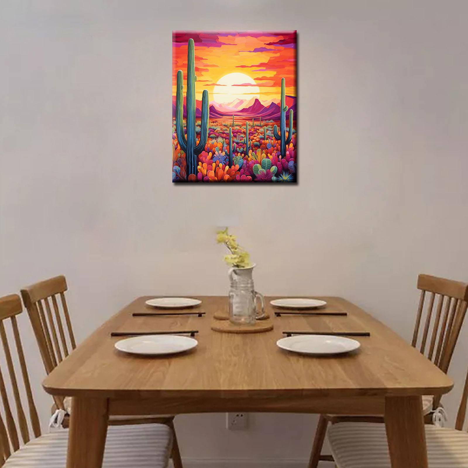 tucocoo-paint-by-numbers-desert-sunset-with-cacti-40x50 image 3